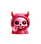 ピンクの死神はかわいいけど致命的（個別スタンプ：1）