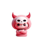 ピンクの死神はかわいいけど致命的（個別スタンプ：3）