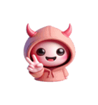 ピンクの死神はかわいいけど致命的（個別スタンプ：14）