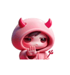 ピンクの死神はかわいいけど致命的（個別スタンプ：22）