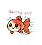 ゆるかわ金魚 癒しスタンプ 英語ver.2（個別スタンプ：2）