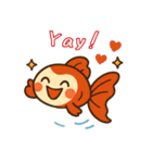 ゆるかわ金魚 癒しスタンプ 英語ver.2（個別スタンプ：5）