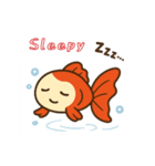 ゆるかわ金魚 癒しスタンプ 英語ver.2（個別スタンプ：6）
