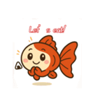 ゆるかわ金魚 癒しスタンプ 英語ver.2（個別スタンプ：11）