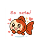 ゆるかわ金魚 癒しスタンプ 英語ver.2（個別スタンプ：13）