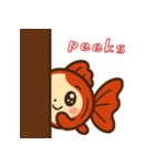 ゆるかわ金魚 癒しスタンプ 英語ver.2（個別スタンプ：14）