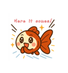 ゆるかわ金魚 癒しスタンプ 英語ver.2（個別スタンプ：18）