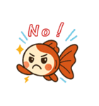 ゆるかわ金魚 癒しスタンプ 英語ver.2（個別スタンプ：20）