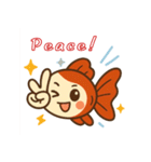 ゆるかわ金魚 癒しスタンプ 英語ver.2（個別スタンプ：21）