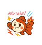 ゆるかわ金魚 癒しスタンプ 英語ver.2（個別スタンプ：23）