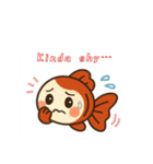 ゆるかわ金魚 癒しスタンプ 英語ver.2（個別スタンプ：24）