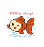 ゆるかわ金魚 癒しスタンプ 英語ver.2（個別スタンプ：27）
