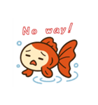 ゆるかわ金魚 癒しスタンプ 英語ver.2（個別スタンプ：28）