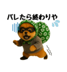 どろぼう顔のポメラニアン（個別スタンプ：12）