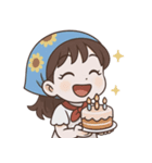 かわいいお花の日 (NT)（個別スタンプ：18）