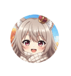 秋の待ち合わせみなみちゃんプレミアム（個別スタンプ：18）
