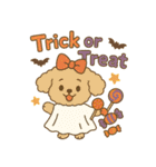 ハロウィン・誕生日 トイプードル【秋】犬（個別スタンプ：3）