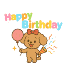 ハロウィン・誕生日 トイプードル【秋】犬（個別スタンプ：6）