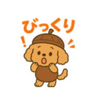 ハロウィン・誕生日 トイプードル【秋】犬（個別スタンプ：11）