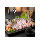秋を感じるサンマの活け造り（個別スタンプ：17）