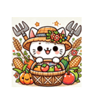 収穫祭ねこ（個別スタンプ：1）