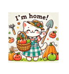 収穫祭ねこ（個別スタンプ：5）