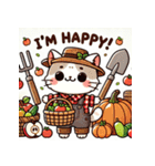 収穫祭ねこ（個別スタンプ：7）