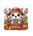 収穫祭ねこ（個別スタンプ：12）