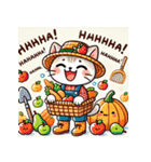 収穫祭ねこ（個別スタンプ：18）