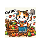 収穫祭ねこ（個別スタンプ：19）