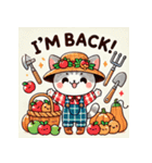 収穫祭ねこ（個別スタンプ：22）