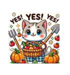 収穫祭ねこ（個別スタンプ：27）