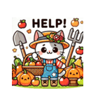 収穫祭ねこ（個別スタンプ：28）