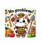 収穫祭ねこ（個別スタンプ：34）