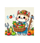 収穫祭ねこ（個別スタンプ：36）