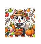 収穫祭ねこ（個別スタンプ：38）