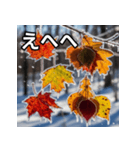 凍結紅葉（個別スタンプ：36）