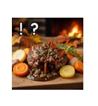 秋の紅葉ハンバーグ（個別スタンプ：17）