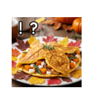 秋の紅葉卵焼き（個別スタンプ：17）