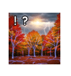 秋の雷性紅葉（個別スタンプ：17）