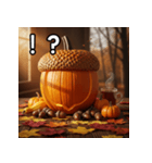 秋のどんぐりパンプキン（個別スタンプ：17）