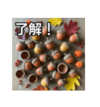 秋の素焼きどんぐり（個別スタンプ：2）