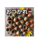 秋の素焼きどんぐり（個別スタンプ：35）