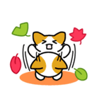 暑い秋◆過酷な猛暑を乗りこえてエライ！！（個別スタンプ：15）