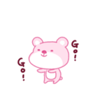 ピンククマクマ（個別スタンプ：15）