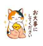 三毛猫のつめあわせ【秋】（個別スタンプ：27）