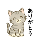 グレー猫の毎日スタンプ（個別スタンプ：8）