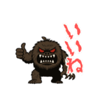 でっコワ でっかくてコワイけど優しいヤツ（個別スタンプ：9）