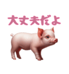 [大丈夫だよ専用]マイクロブタ達（個別スタンプ：14）