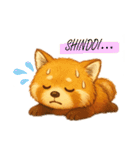 レッサーパンダのなちゃんもくん(秋ver)（個別スタンプ：16）